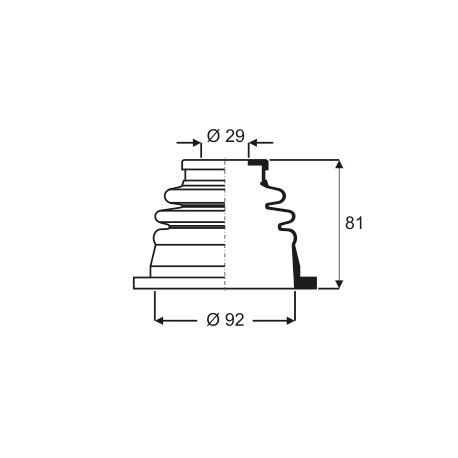 Fuelle De Transmision Lado Caja Izquierda Renault R 9/r 11/r19