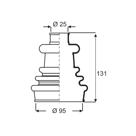 Fuelle De Transmision Lado Rueda Mercedes Benz Mb 180